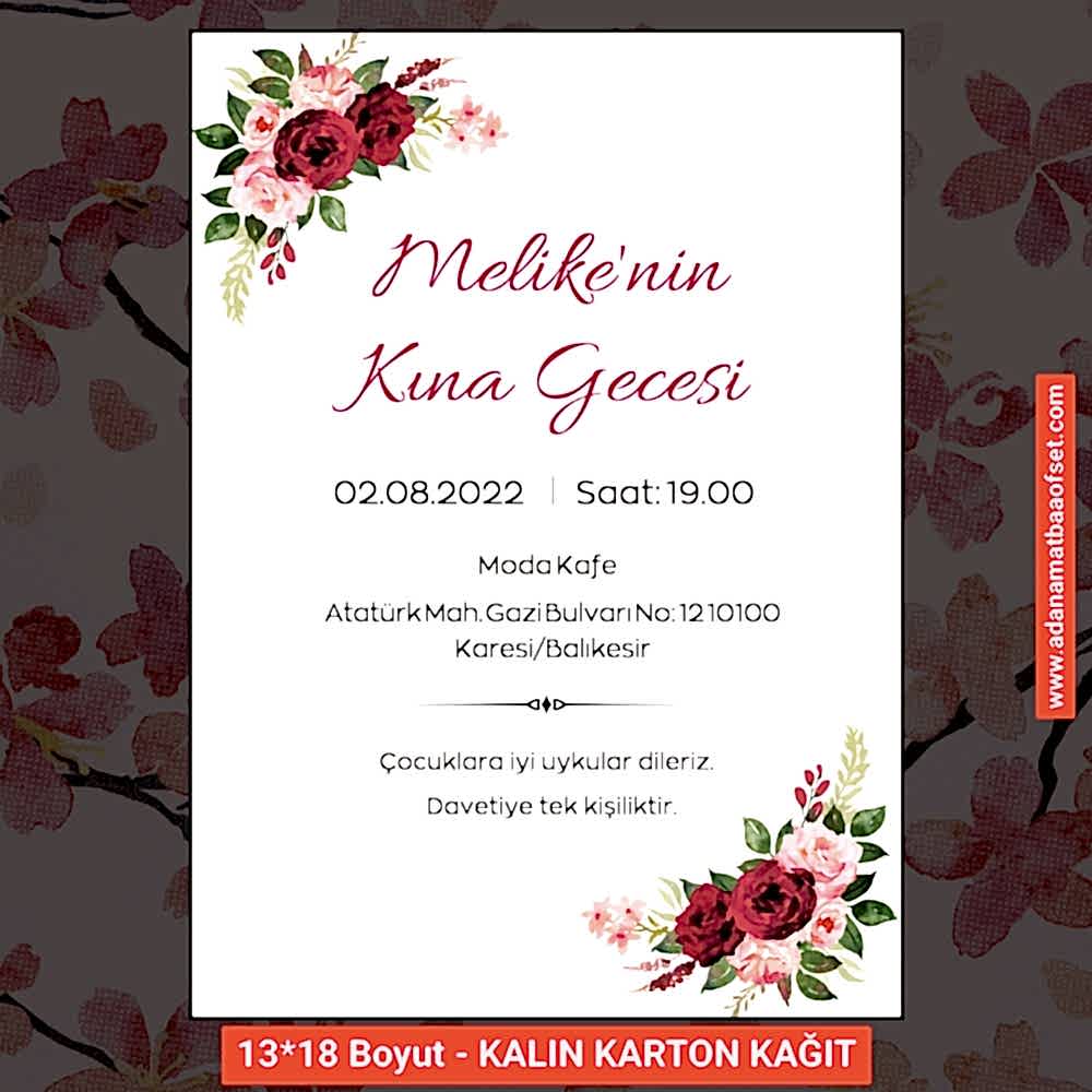 Adana davetiye fiyatları